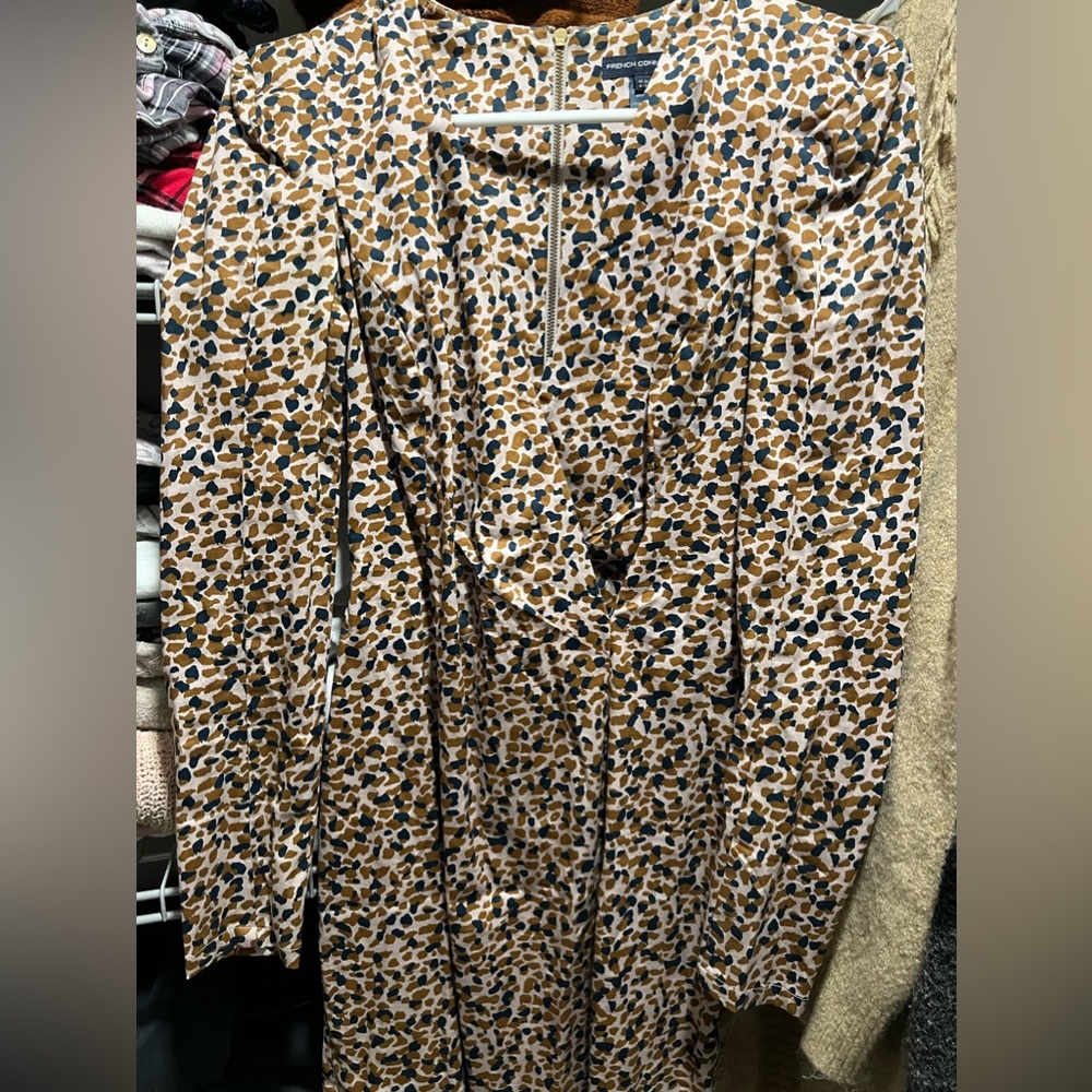 French connection faux wrap puff sleeve dress sz 2/XS with tags